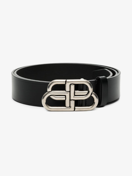 Black Bb Leather Belt