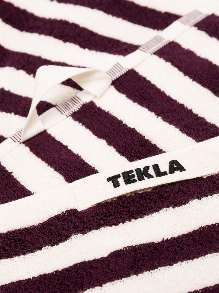 Neutral Striped Organic Terry Cotton Towel Set