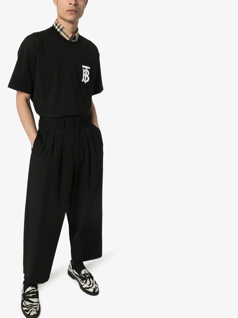 Black Monogram Logo T-shirt