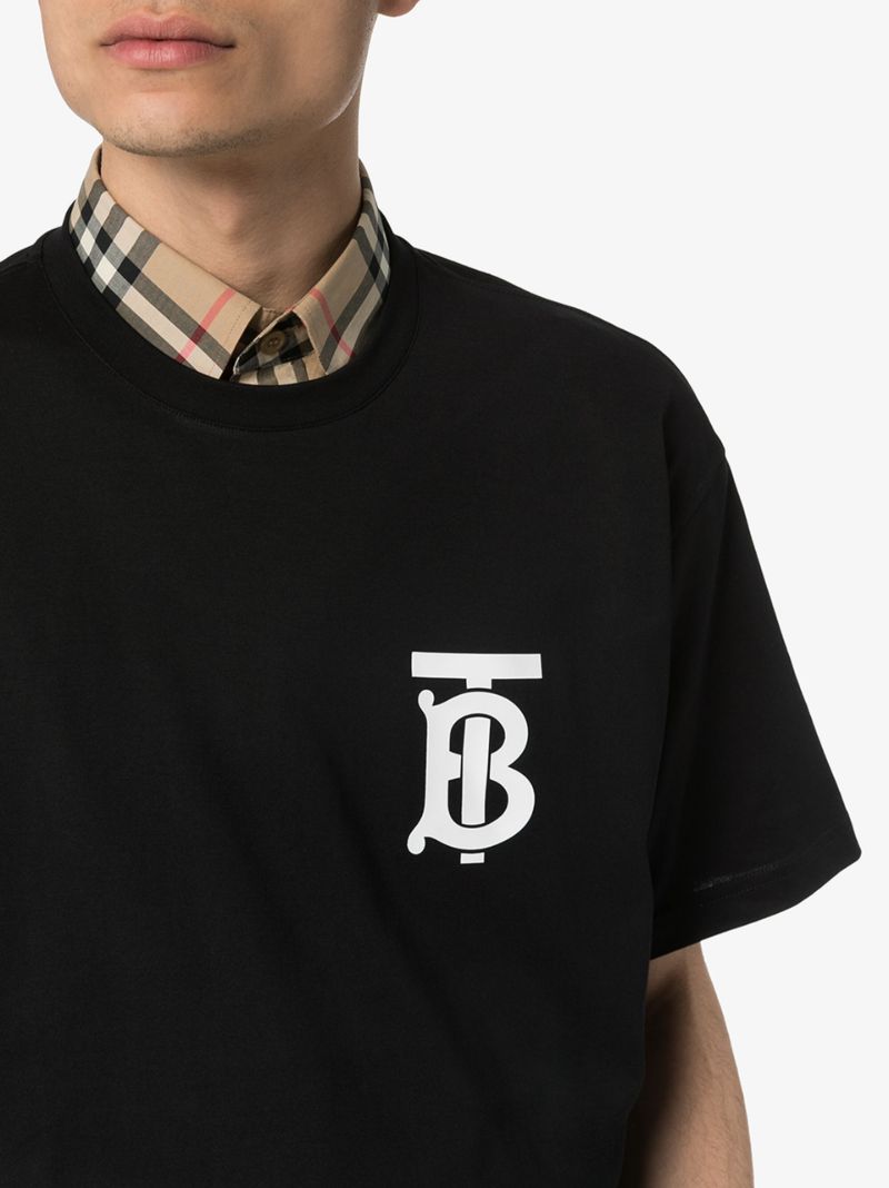 Black Monogram Logo T-shirt