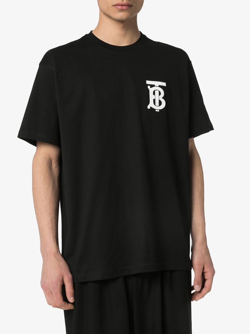 Black Monogram Logo T-shirt