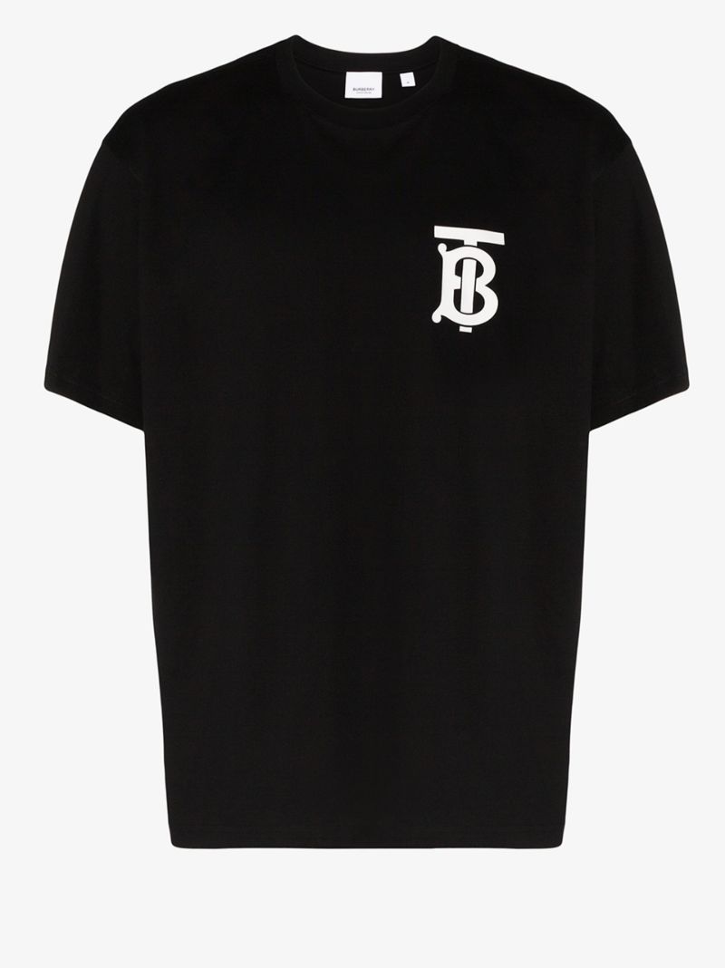 Black Monogram Logo T-shirt