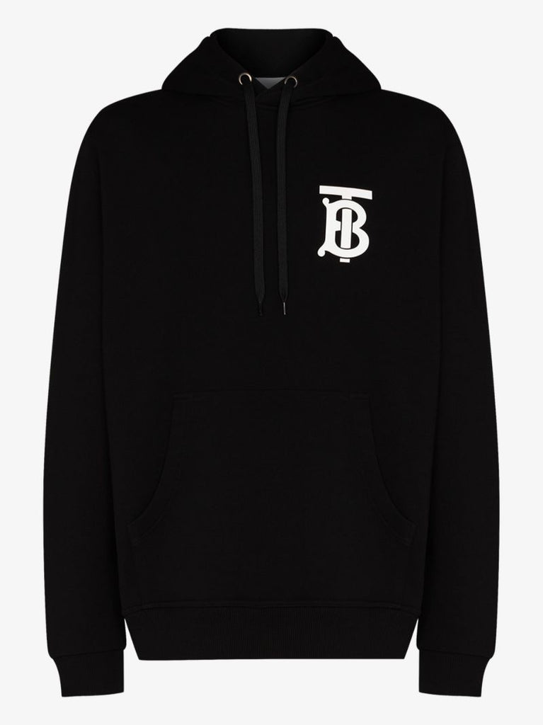 Landon Monogram Print Hoodie