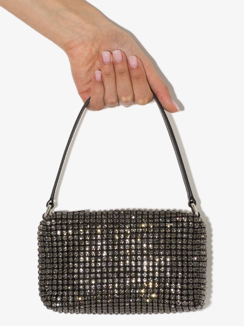 Black Heiress Crystal Mini Bag