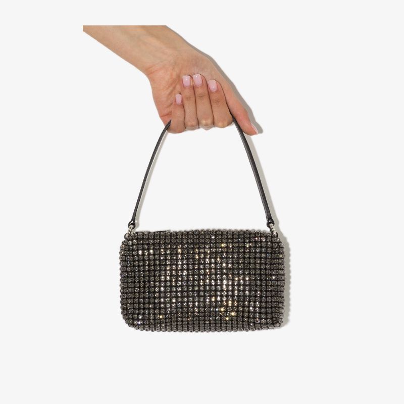 Black Heiress Crystal Mini Bag