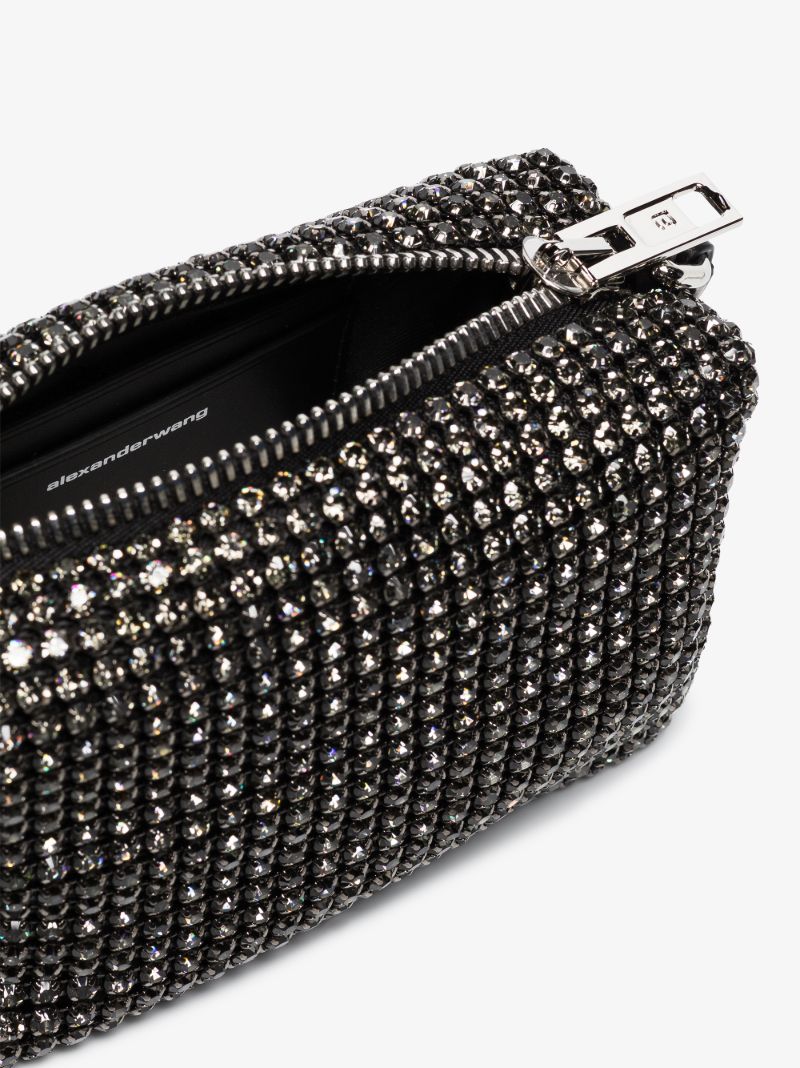 Black Heiress Crystal Mini Bag