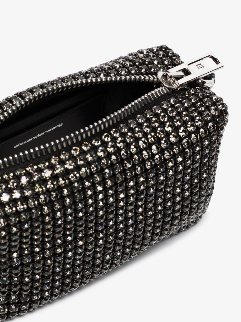 Black Heiress Crystal Mini Bag
