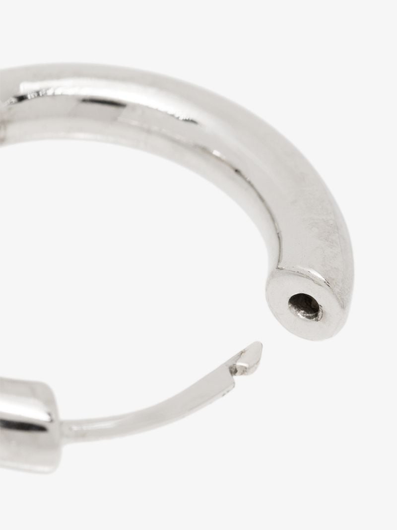 Silver Tone Force Single Hoop Earring