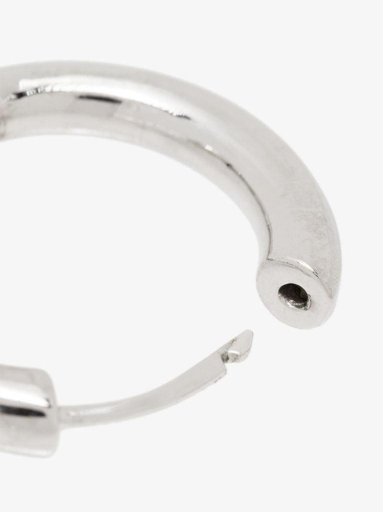 Silver Tone Force Single Hoop Earring