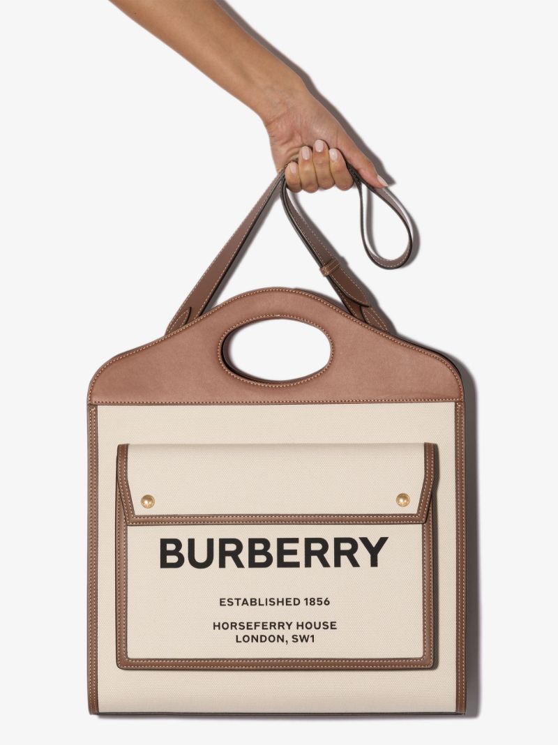 Brown Mini Horseferry Logo Tote Bag