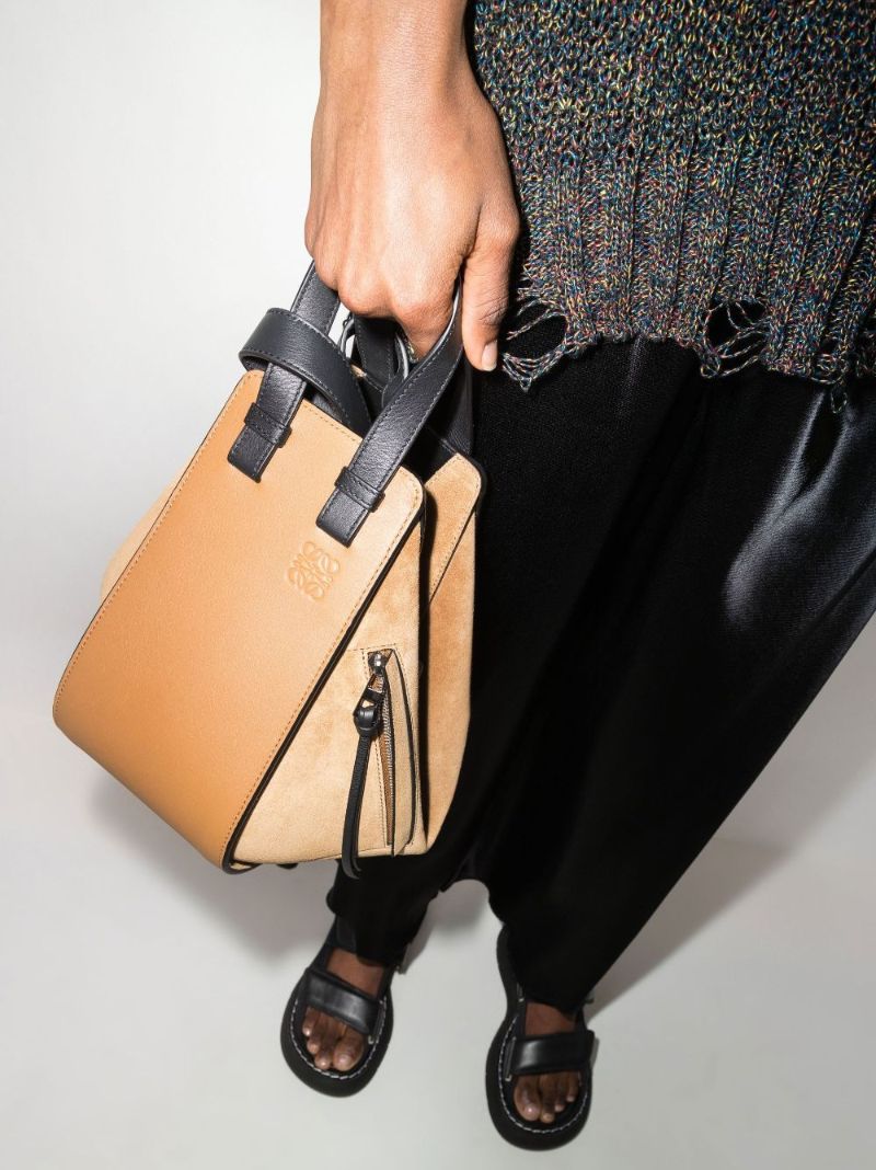 Brown Hammock Small Leather Shoulder Bag