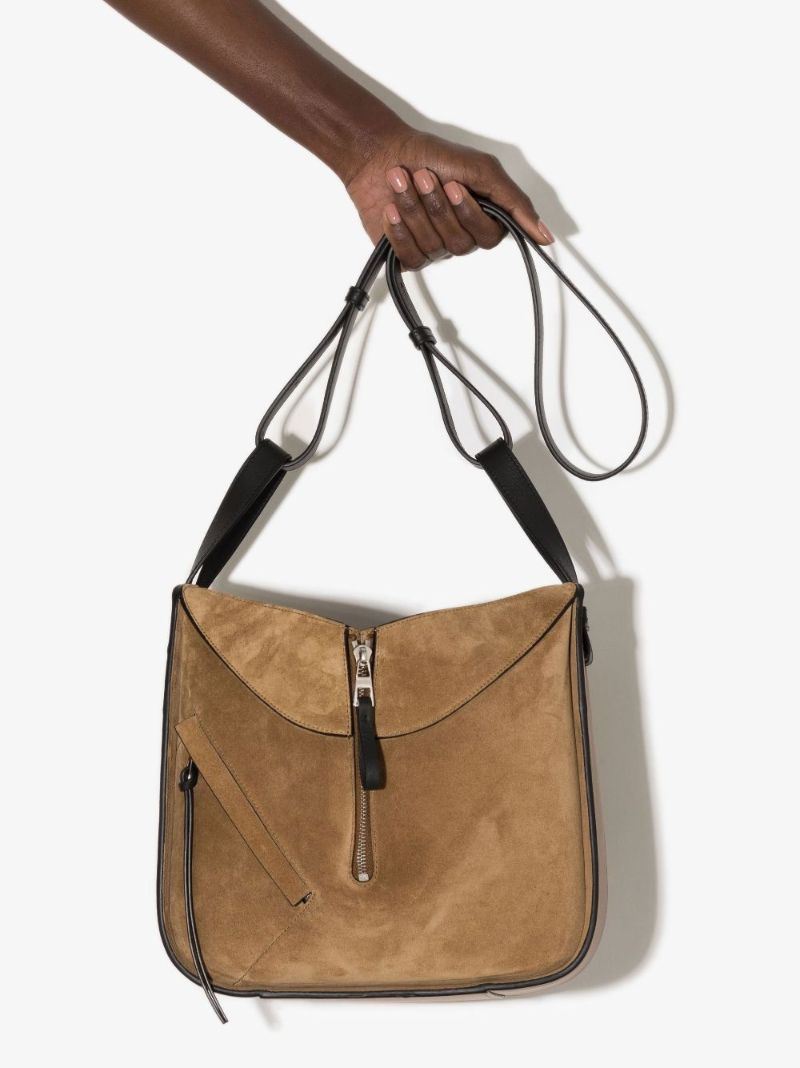 Brown Hammock Small Leather Shoulder Bag