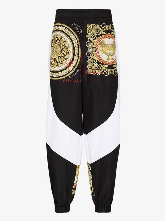 Baroque Mosaic Panelled Track Pants