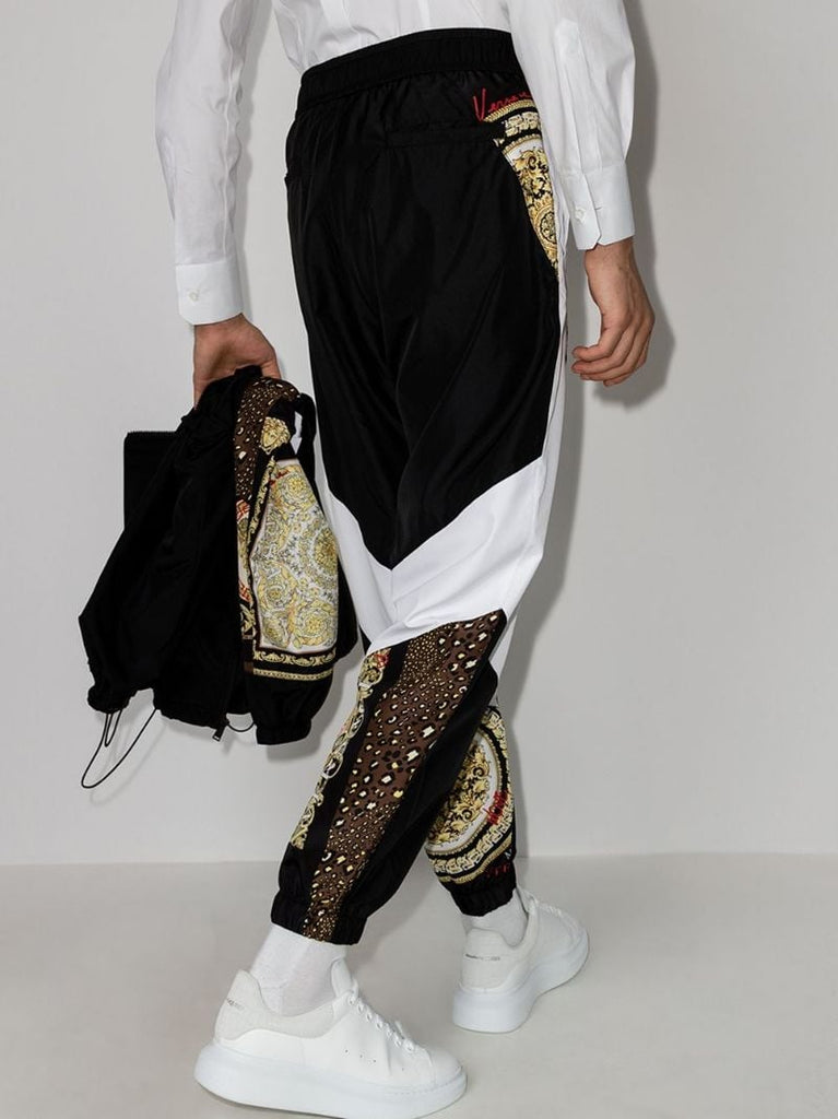 Baroque Mosaic Panelled Track Pants