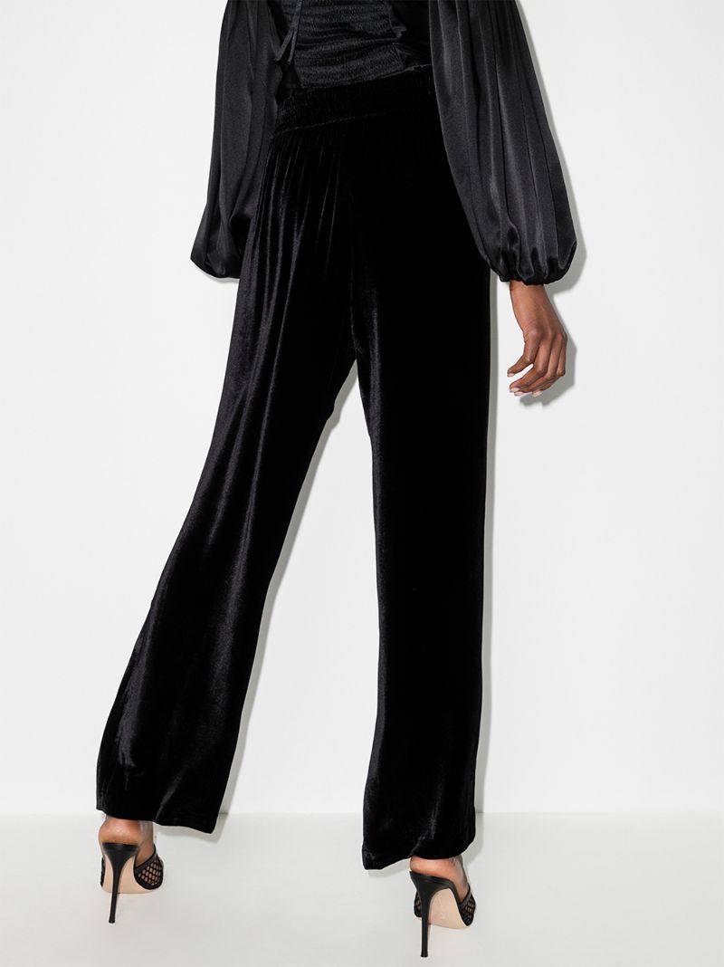 Vanya High Waist Velvet Trousers