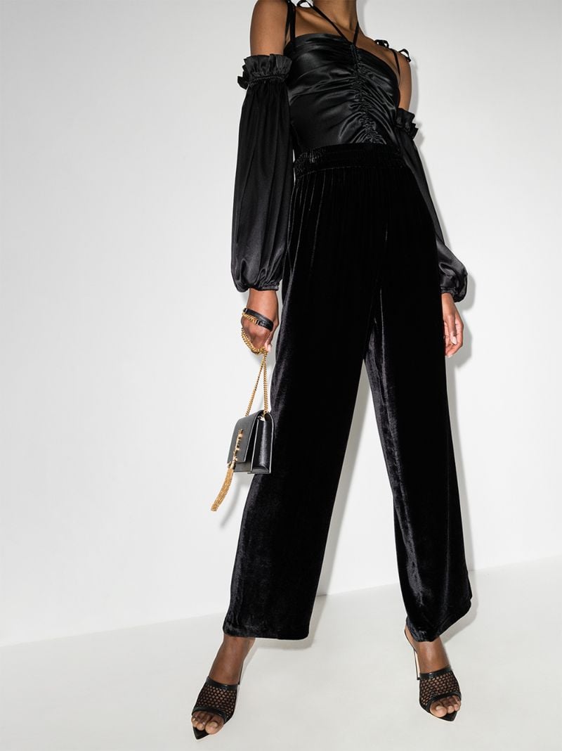 Vanya High Waist Velvet Trousers
