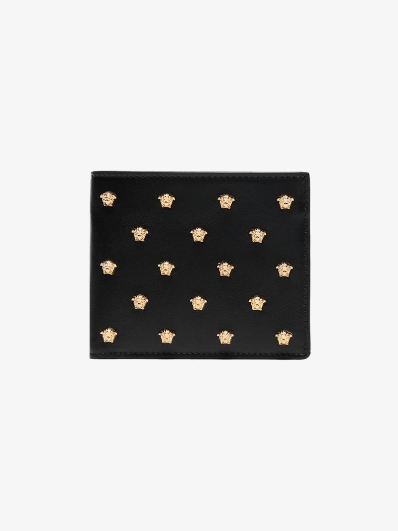 Black Medusa Leather Wallet