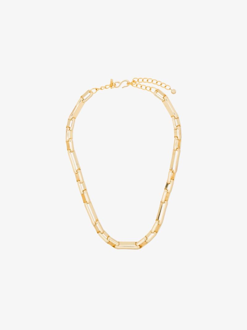 Gold Tone Link Chain Necklace