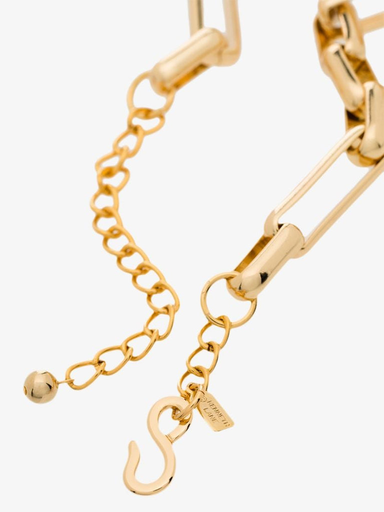 Gold Tone Link Chain Necklace