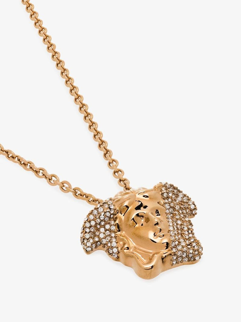 Crystal-embellished Medusa Necklace