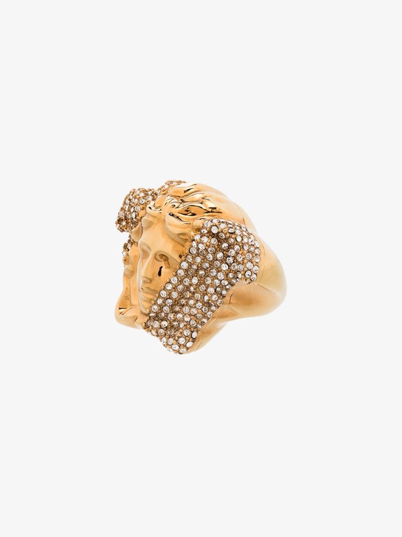 Gold Tone Palazzo Dia Crystal Ring