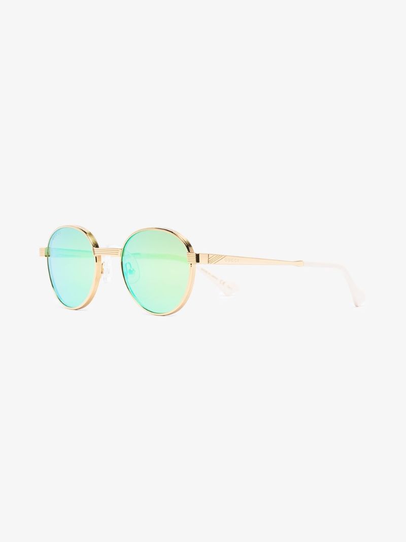 Mirrored Round-frame Sunglasses