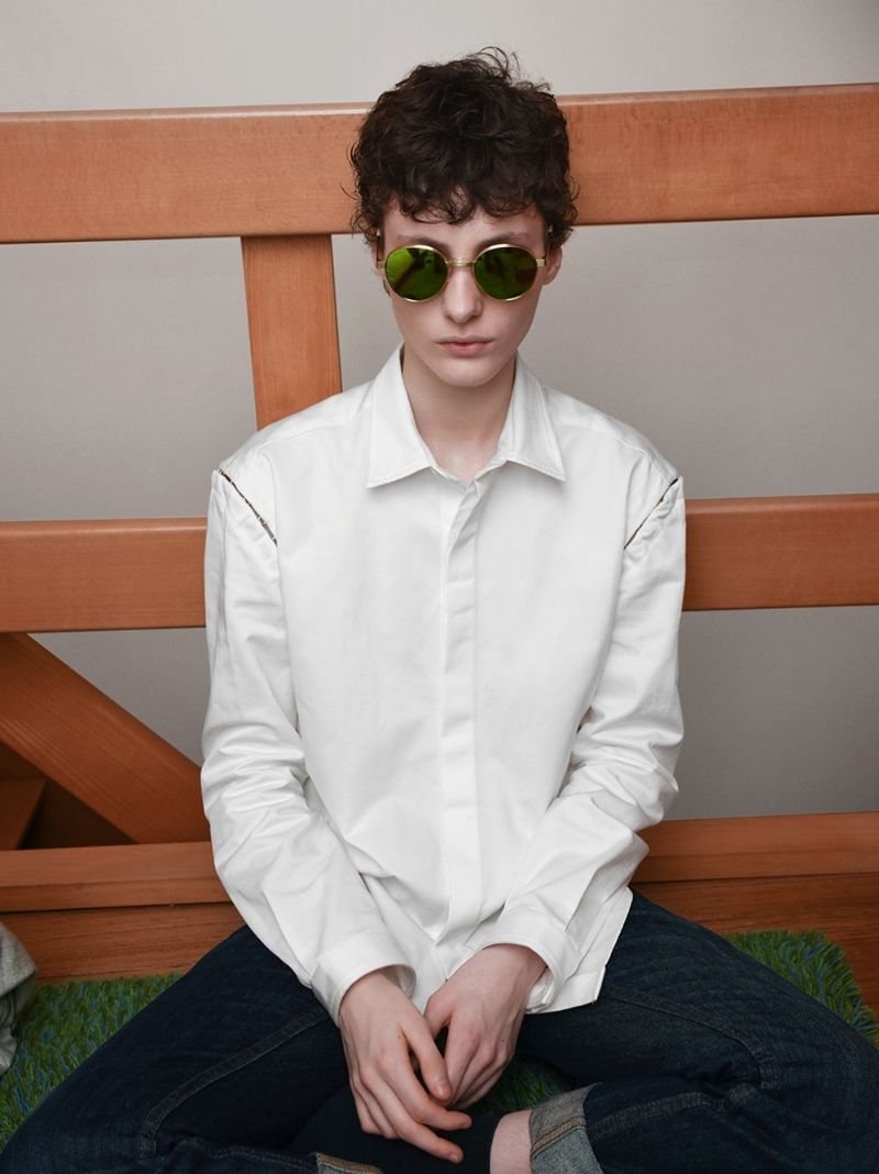 Mirrored Round-frame Sunglasses