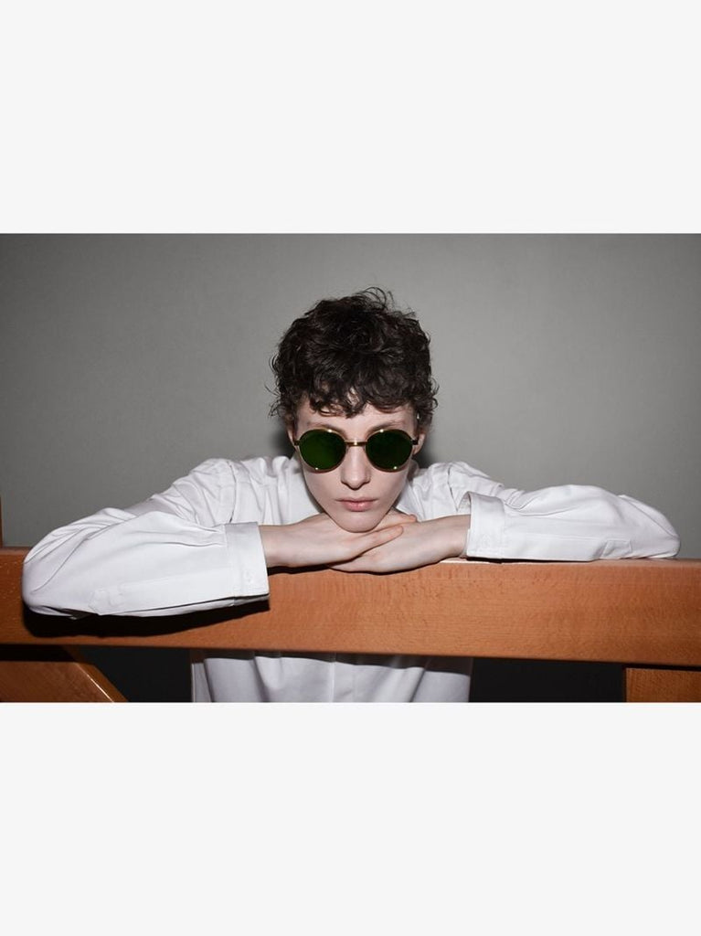 Mirrored Round-frame Sunglasses