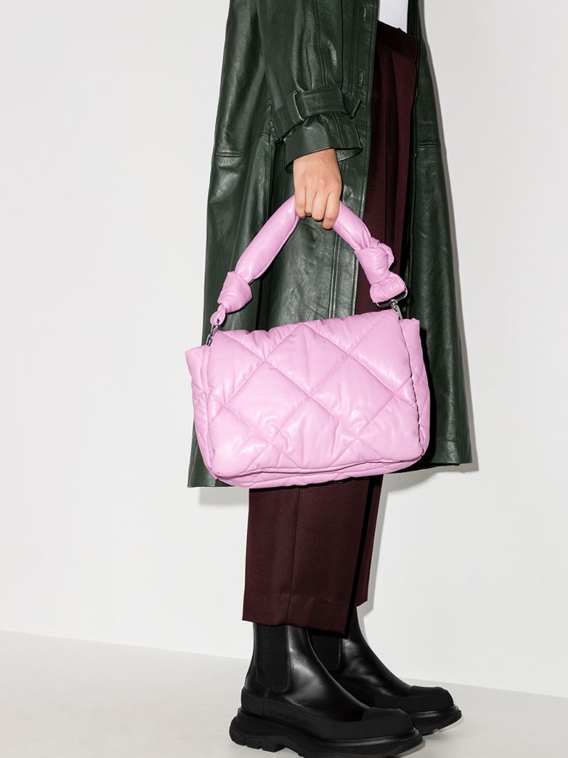 Pink Wanda Padded Shoulder Bag