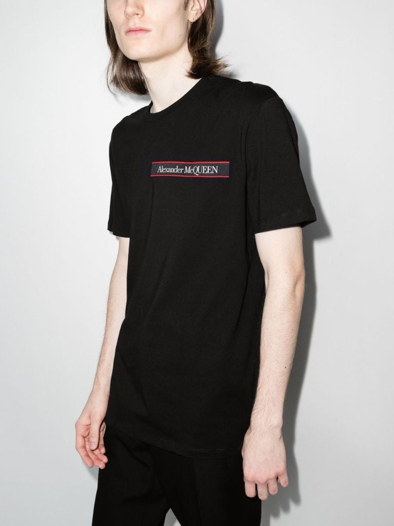Logo Stripe Cotton T-shirt