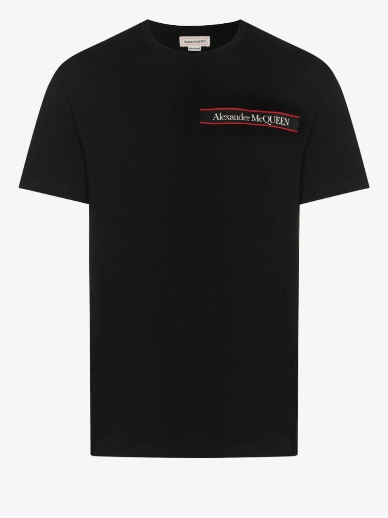 Logo Stripe Cotton T-shirt