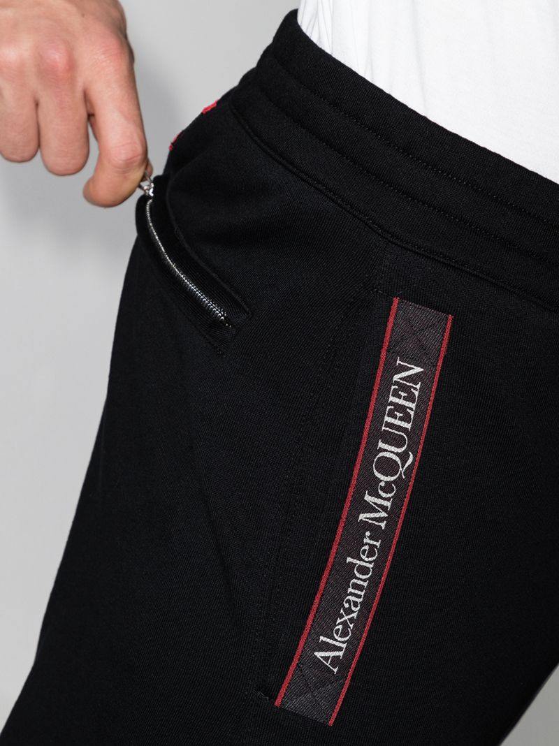 Black Logo Tape Track Pants
