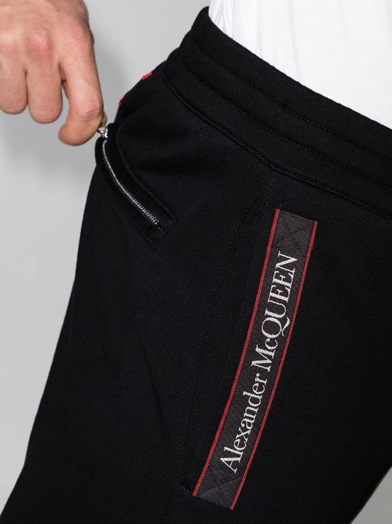 Black Logo Tape Track Pants