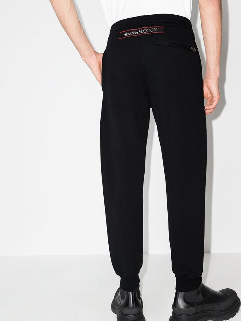Black Logo Tape Track Pants
