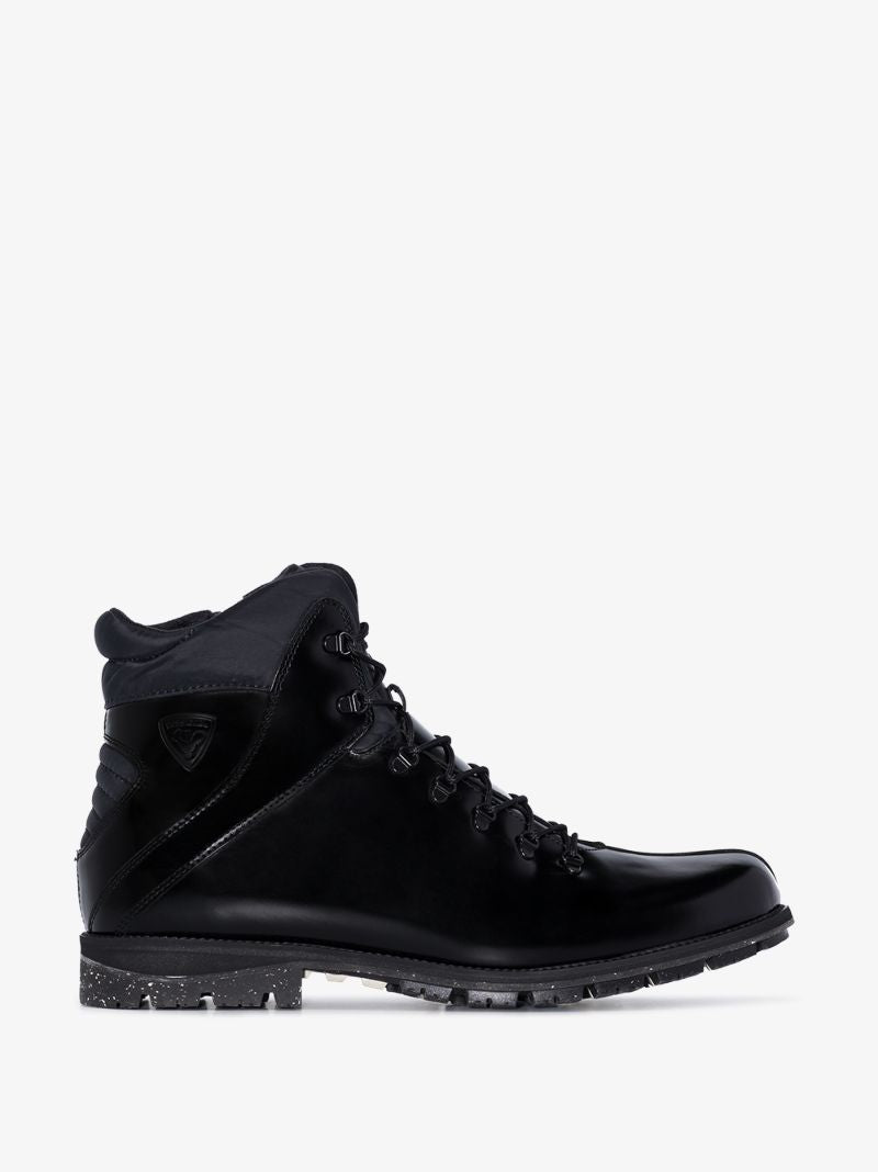 Black 1907 Chamonix Leather Hiking Boots