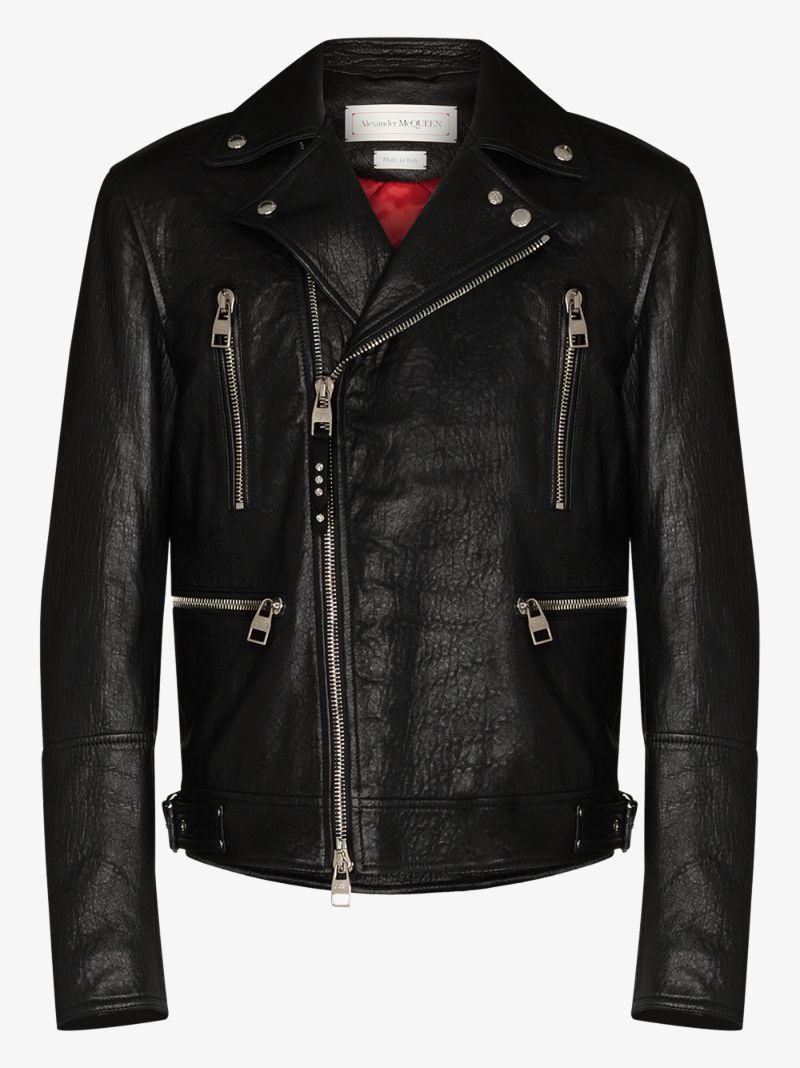 leather biker jacket