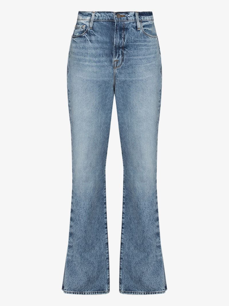 Le Drew Pleated Hem Jeans