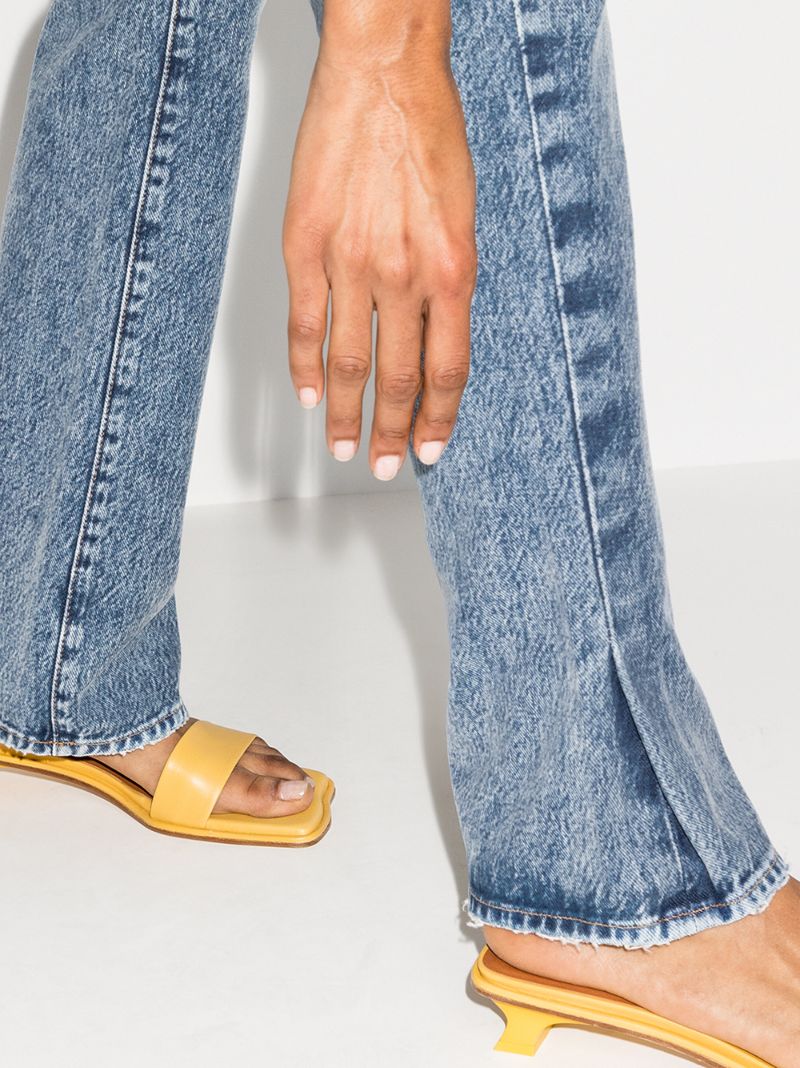 Le Drew Pleated Hem Jeans