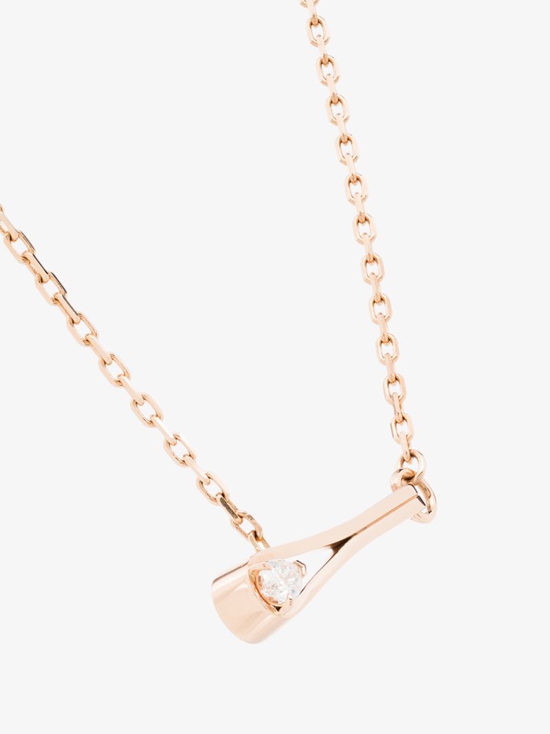 18k Rose Gold Serti InversÃ_x0083_Â© Diamond Necklace