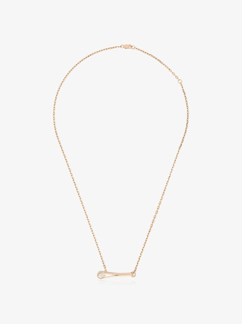 18k Rose Gold Serti InversÃ_x0083_Â© Diamond Necklace