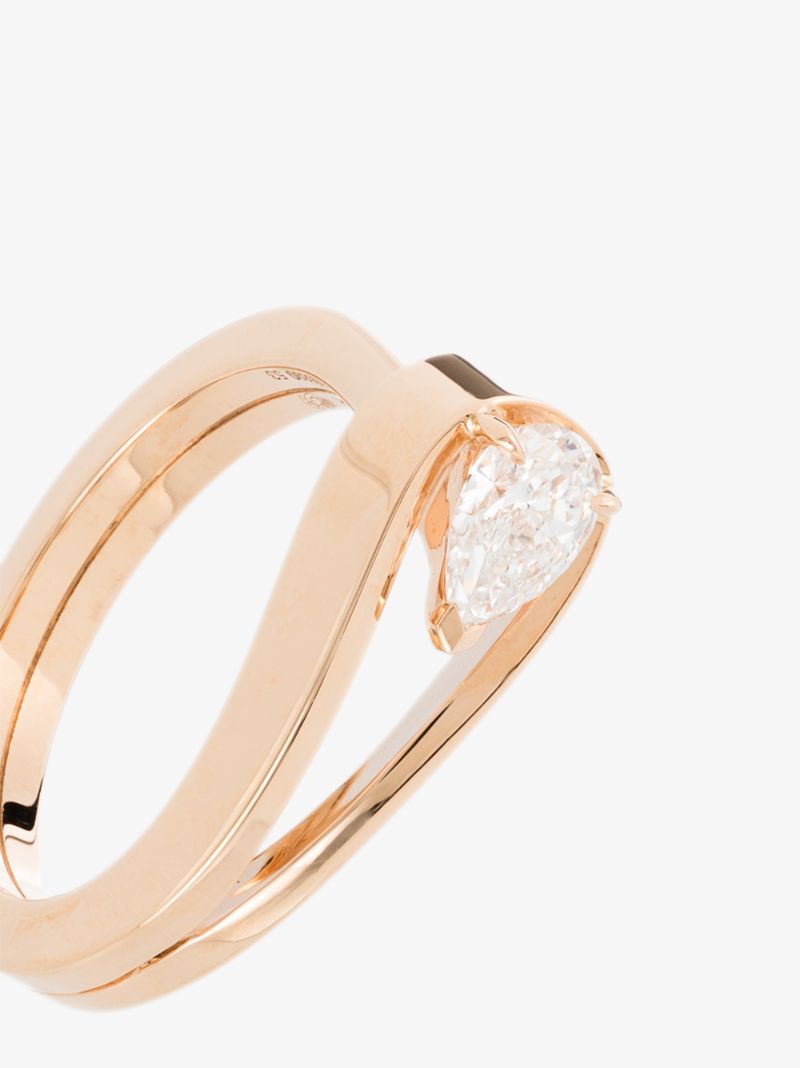 18k Rose Gold Serti InversÃ_x0083_Â© Diamond Ring