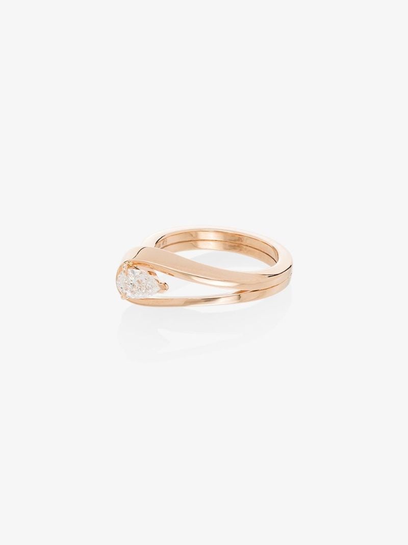 18k Rose Gold Serti InversÃ_x0083_Â© Diamond Ring