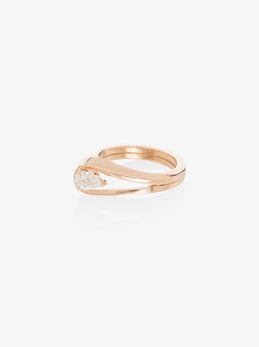 18k Rose Gold Serti InversÃ_x0083_Â© Diamond Ring