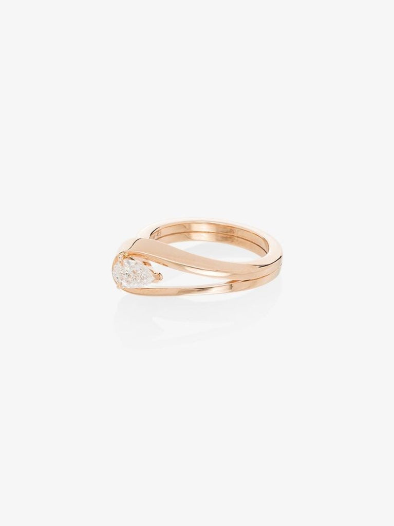 18k Rose Gold Serti InversÃ_x0083_Â© Diamond Ring