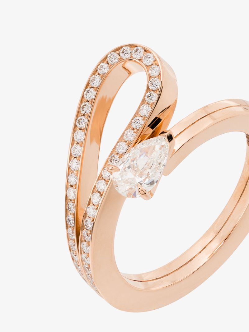 18k Rose Gold Serti InversÃ_x0083_Â© Diamond Ring