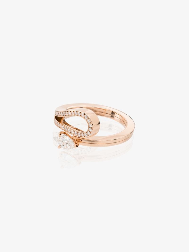 18k Rose Gold Serti InversÃ_x0083_Â© Diamond Ring