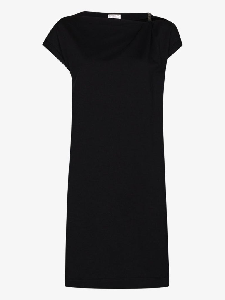 Embellished Shoulder Mini Dress