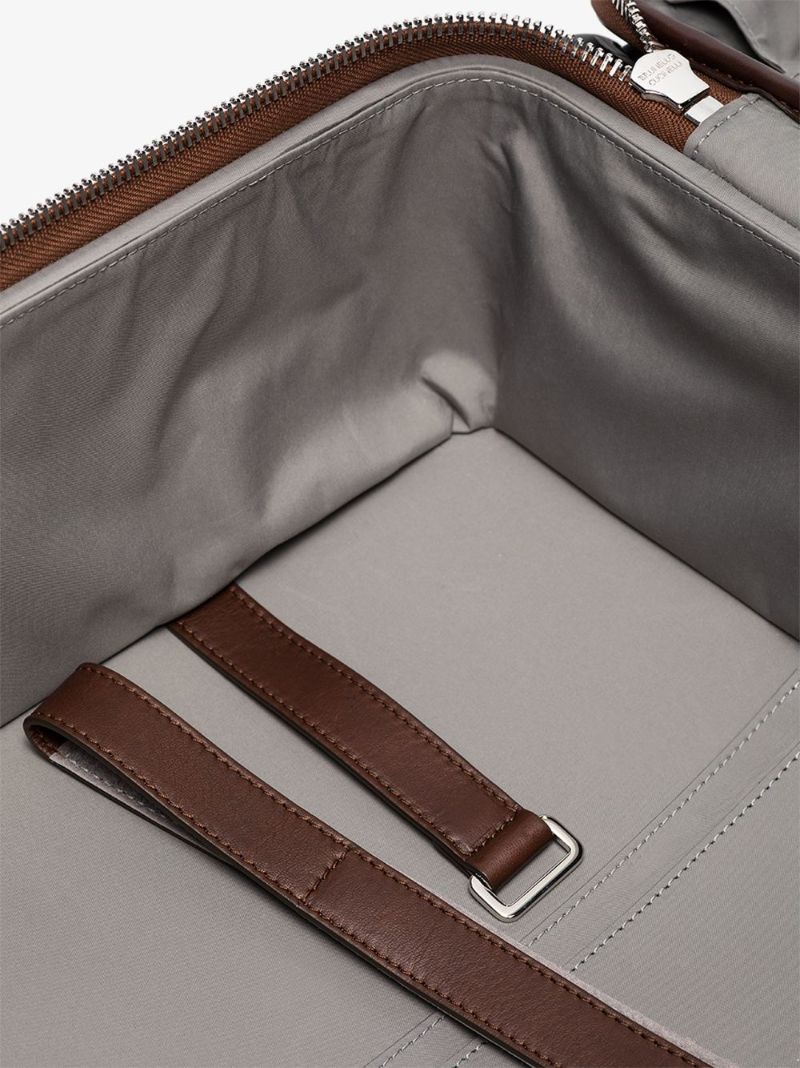 Brown Leather Cabin Suitcase