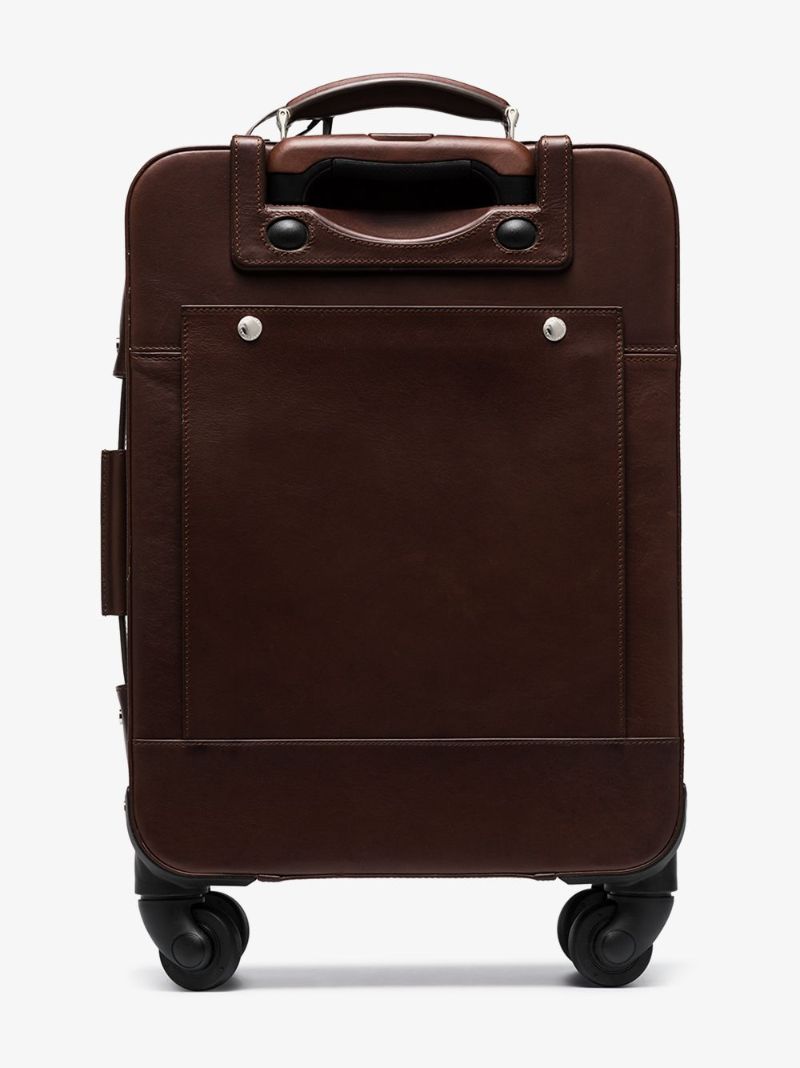 Brown Leather Cabin Suitcase