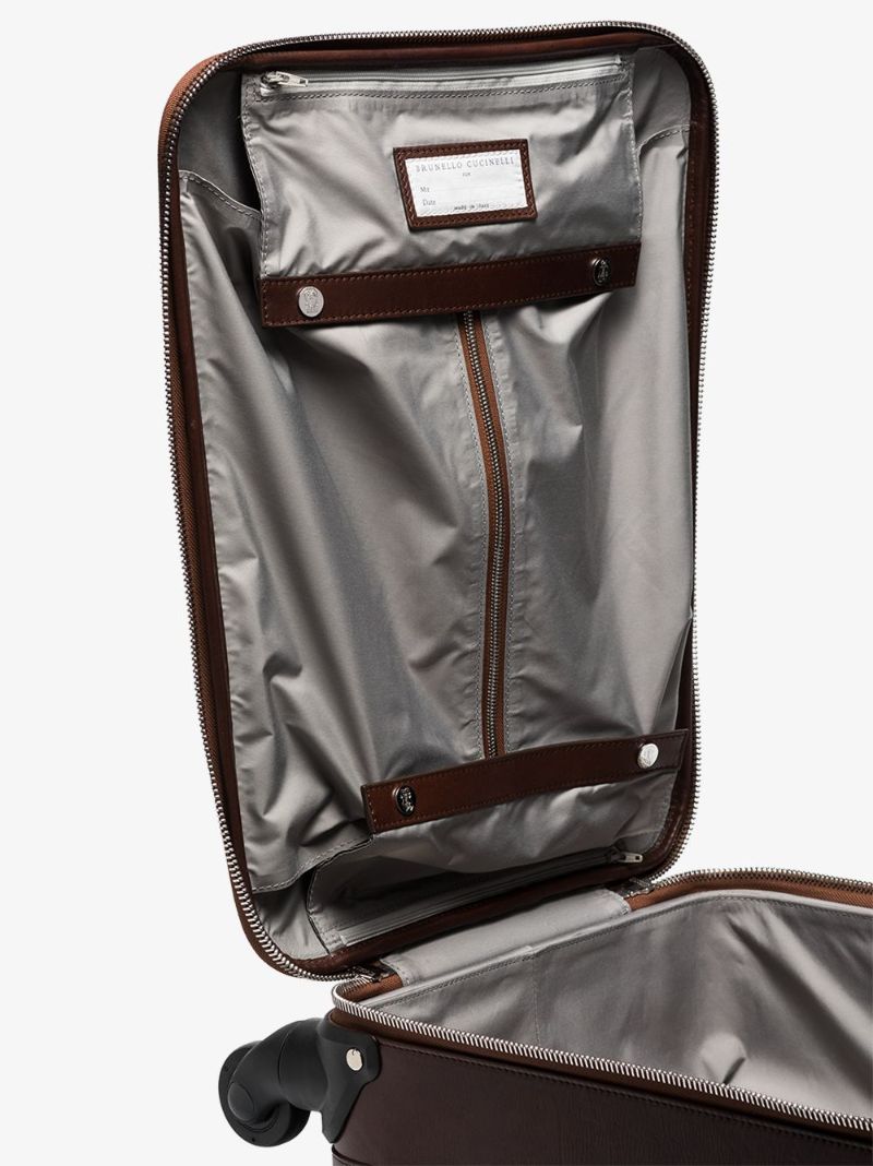 Brown Leather Cabin Suitcase